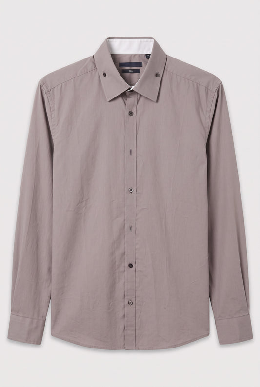 Chemise boutons carrés