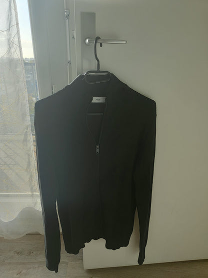 Gilet col montant jeu de point