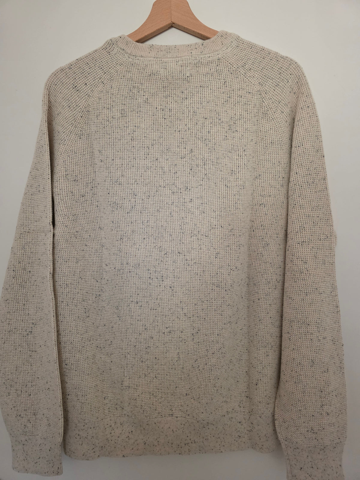 Pull gaufré à col rond