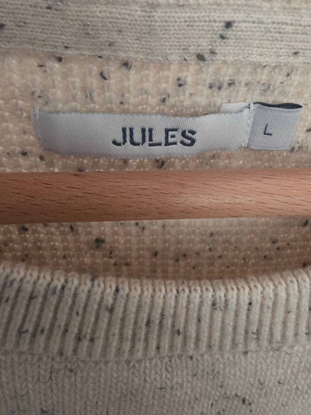 Pull gaufré à col rond