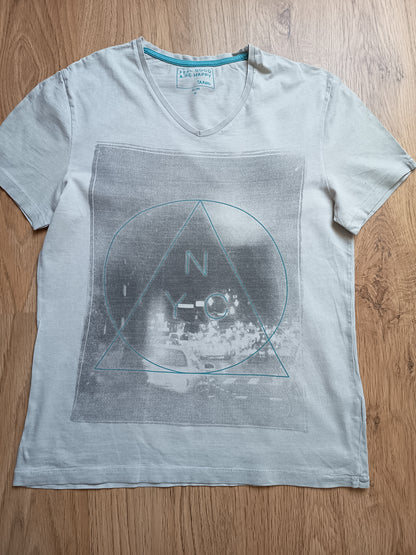 Tee shirt imprimé gris - taille M