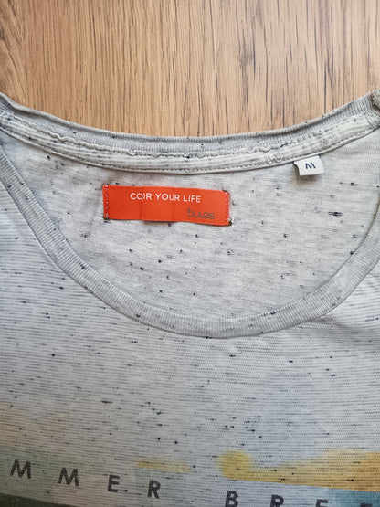 Tee shirt imprimé gris