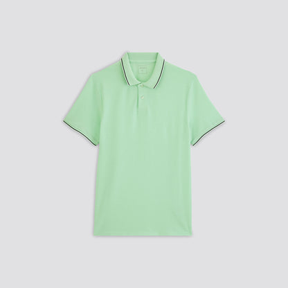 Polo manches courtes en piqué de coton