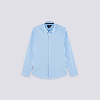 Chemise slim unie coton