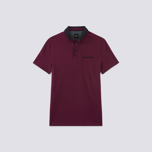 Polo manches courtes jeu de points fauss