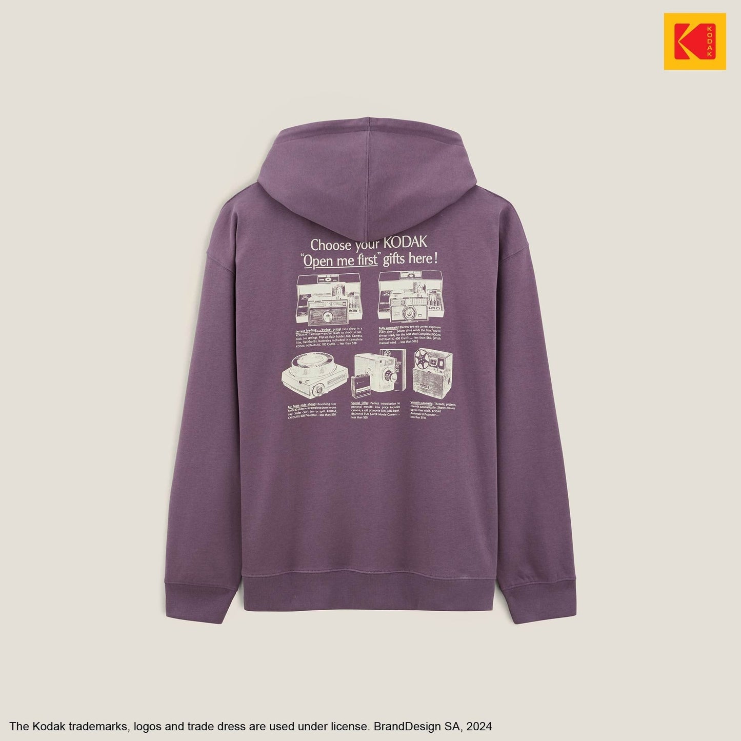 Sweat à capuche licence Kodak