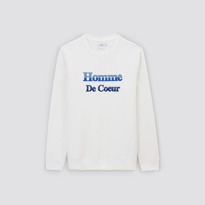 Sweat col rond Homme de coeur