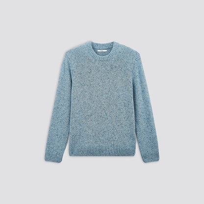 Pull col rond laineux petits point de co