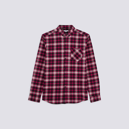 Chemise regular à carreaux coton