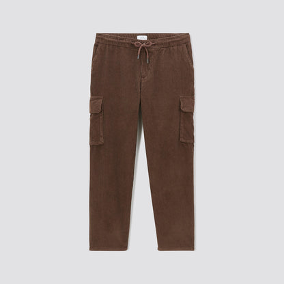 Pantalon cargo en velours coton recyclé