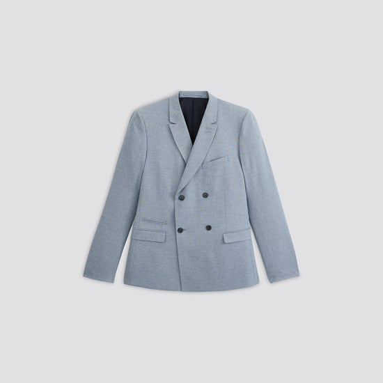 Veste de costume lin double boutonnage