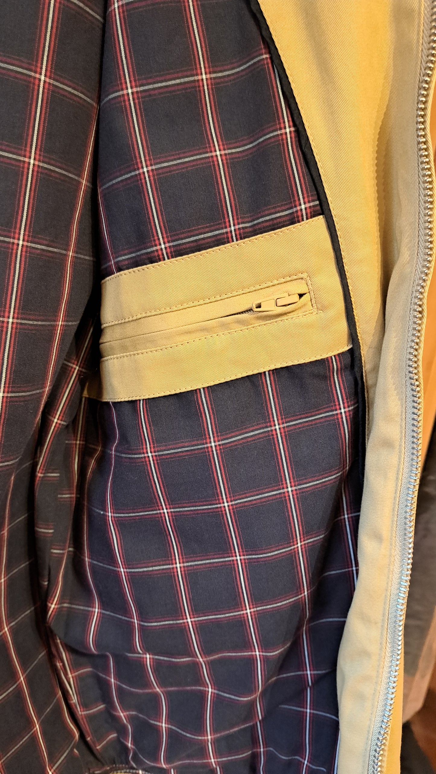 Blouson coton col montant