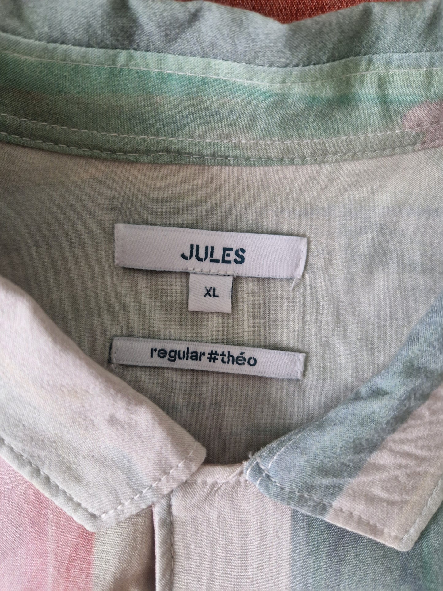 Chemise hawaienne regular à rayures viscose ecovero