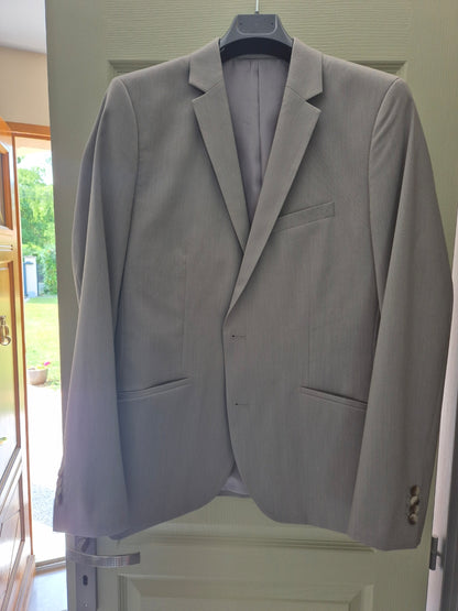 Veste de costume slim bi-ton