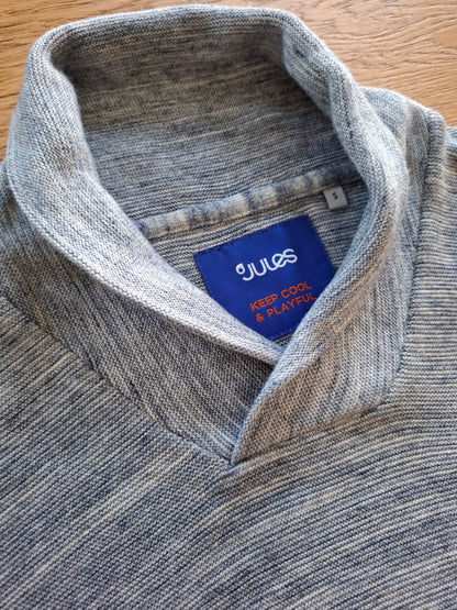 Pull col châle jeu de points