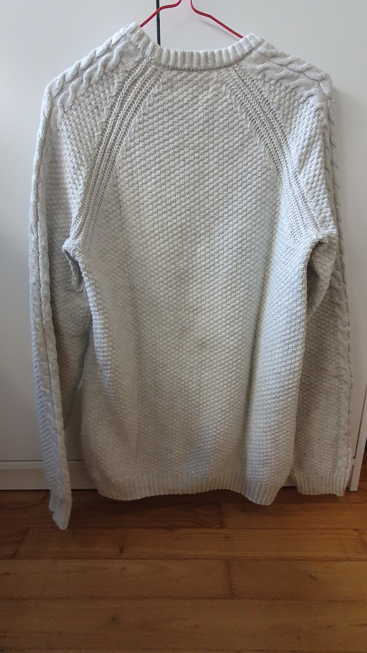 Pull blanc en coton
