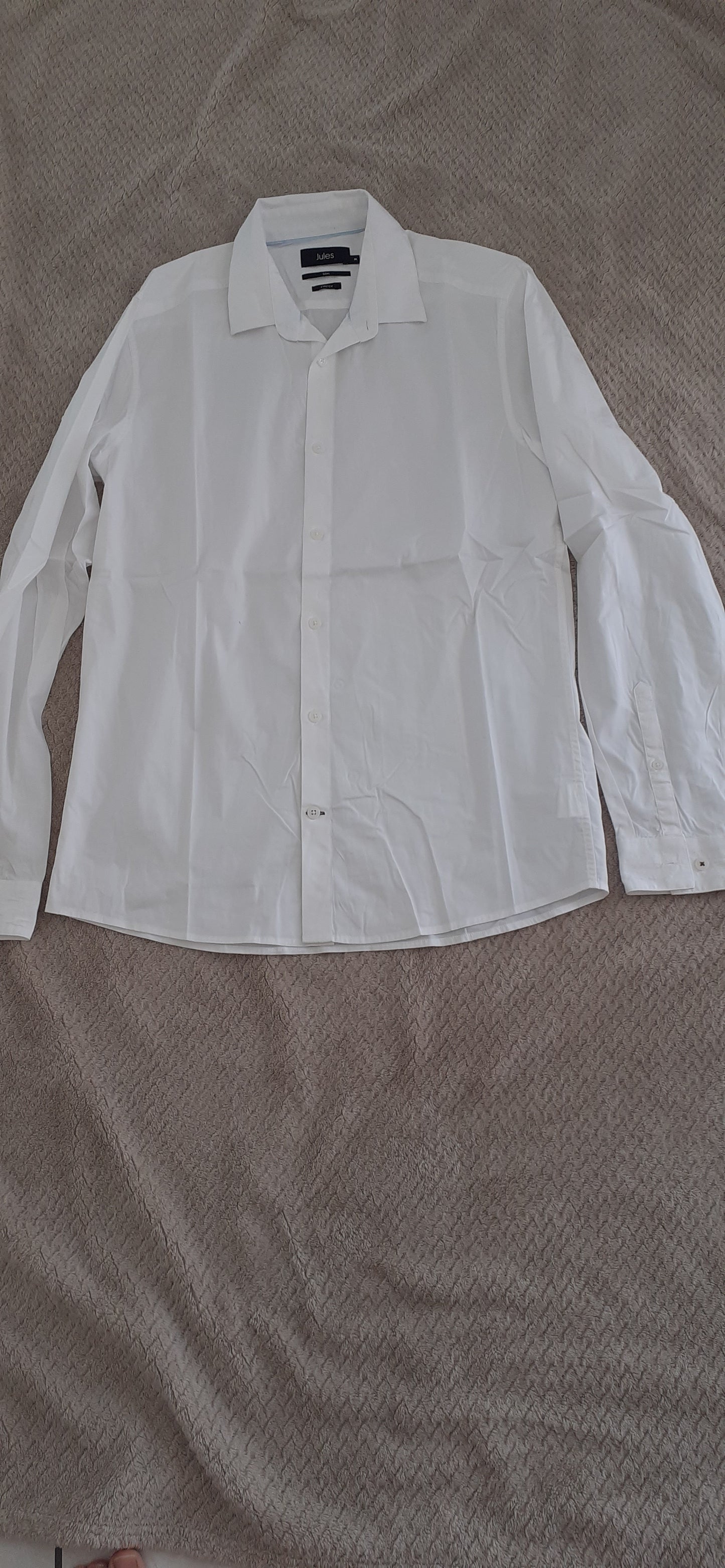 Chemise slim en popeline stretch