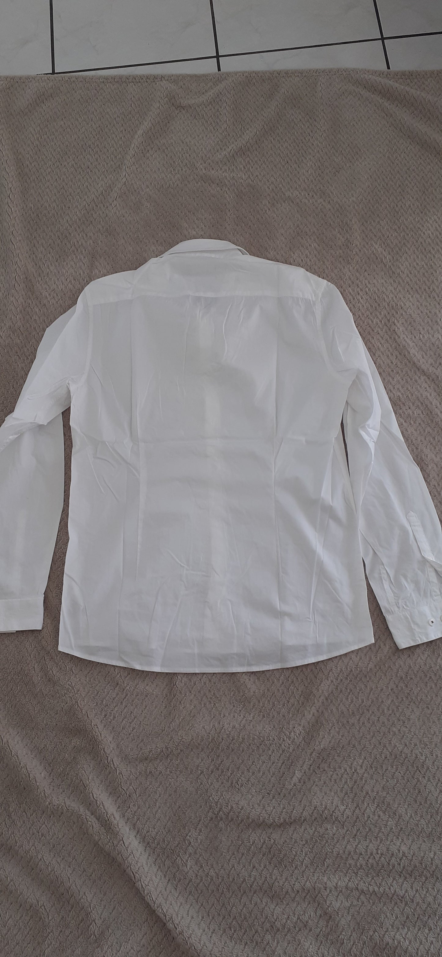 Chemise slim en popeline stretch