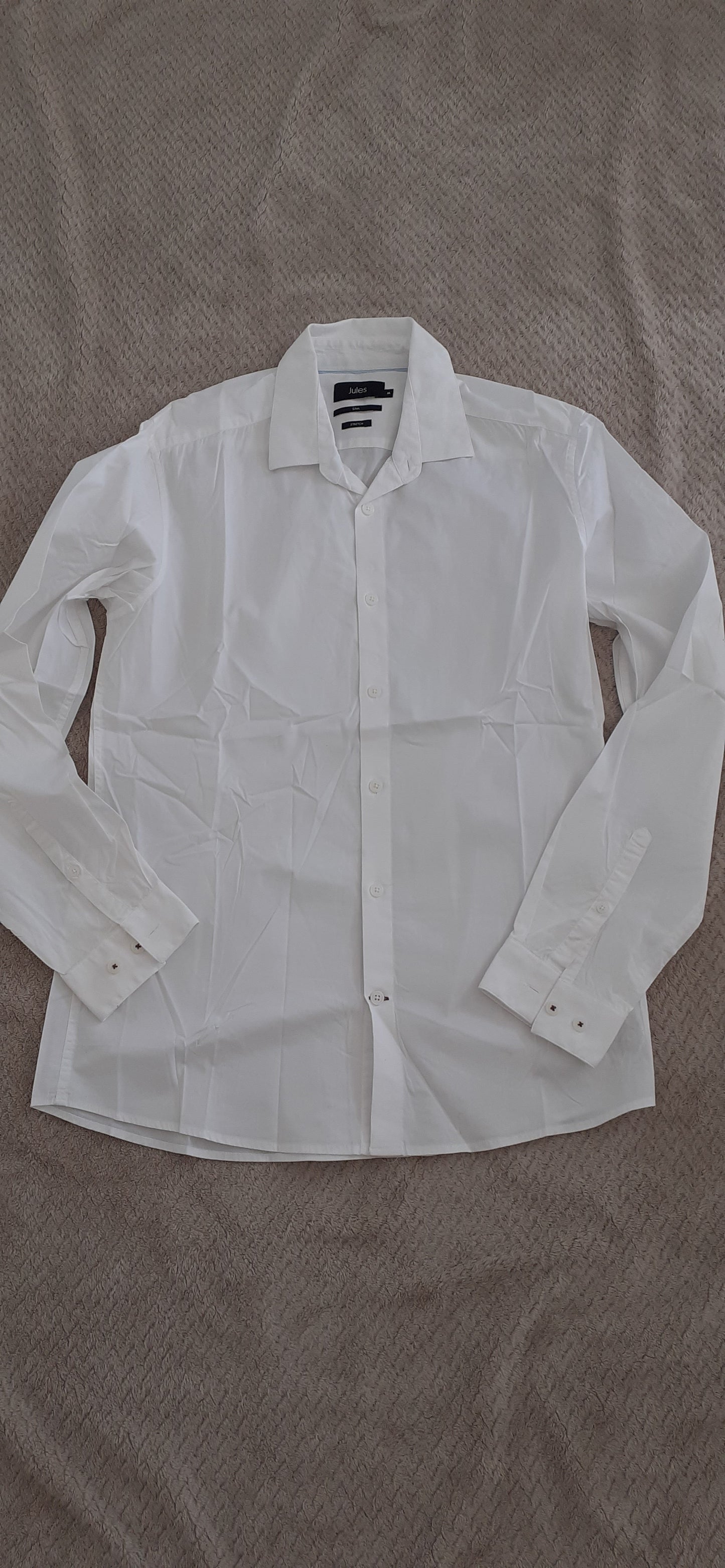 Chemise slim en popeline stretch