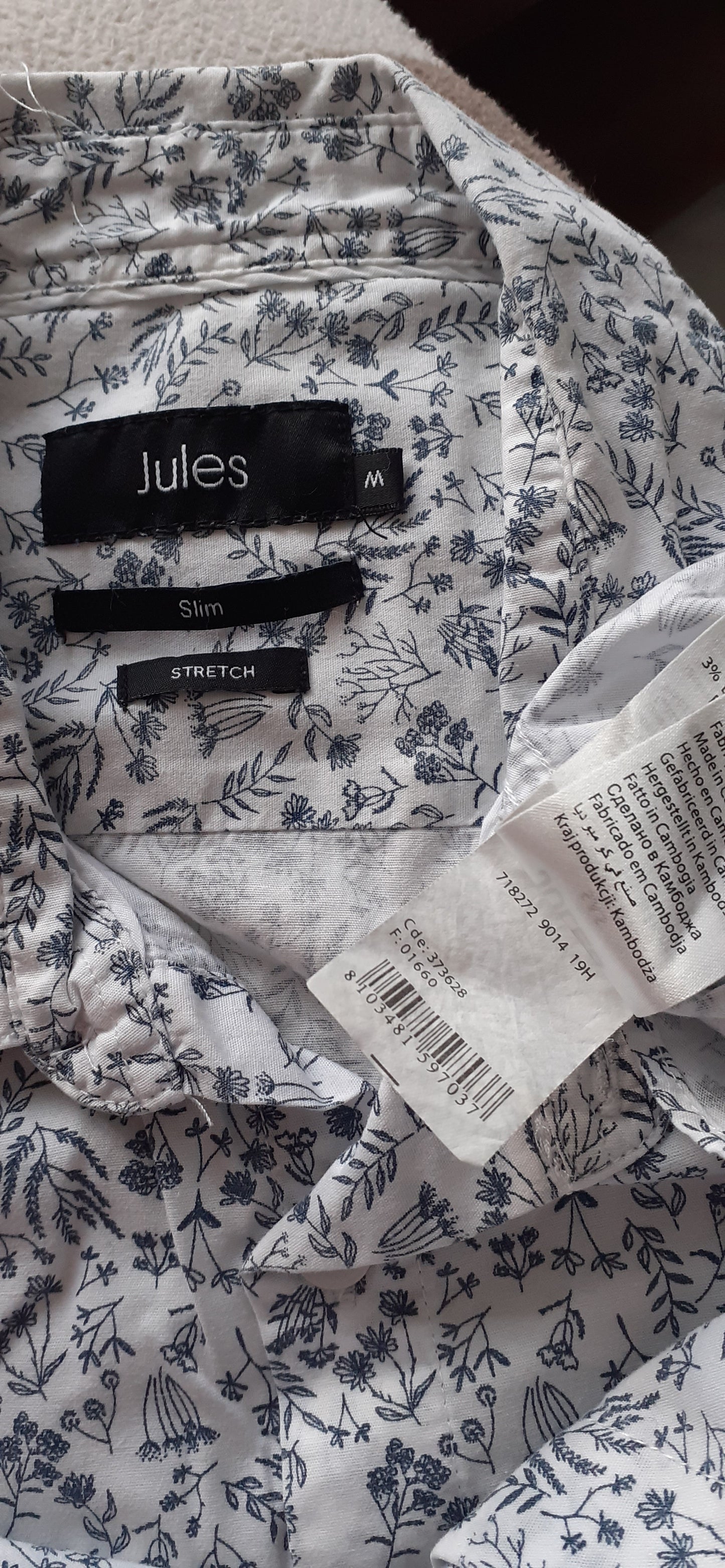 Chemise slim imprimé floral