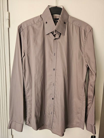 Chemise boutons carrés