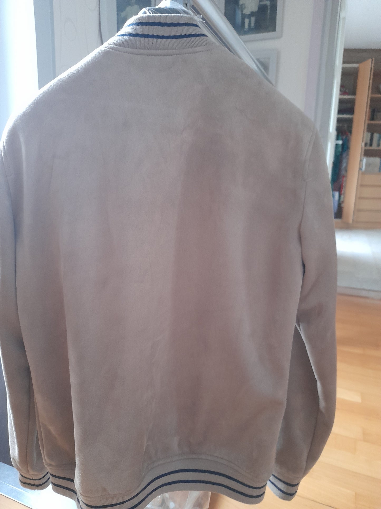 Blouson suédine col teddy