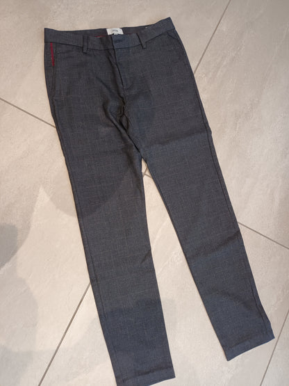 Pantalon chino slim à carreaux