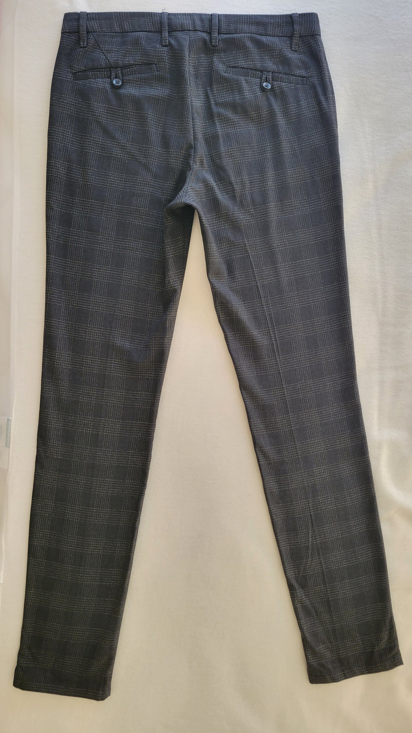 Pantalon chino à carreaux