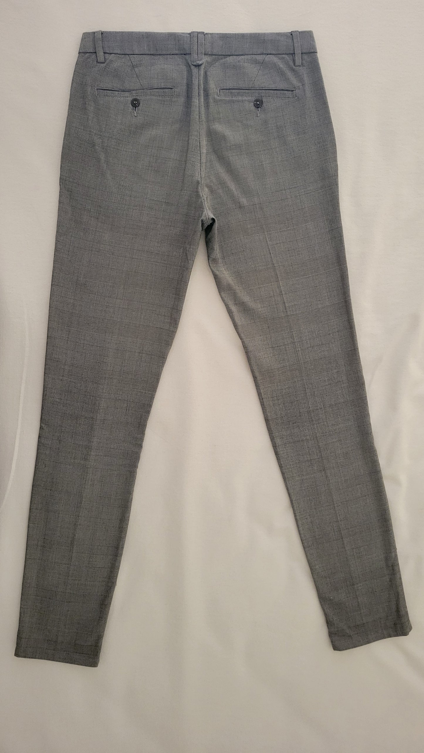 Pantalon chino slim à carreaux