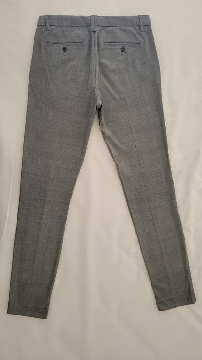 Pantalon chino slim à carreaux