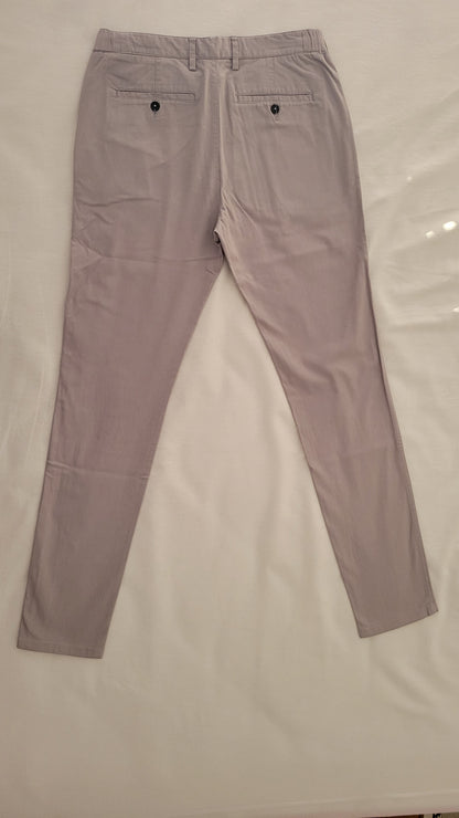 Pantalon chino slim elastiqué reliefé