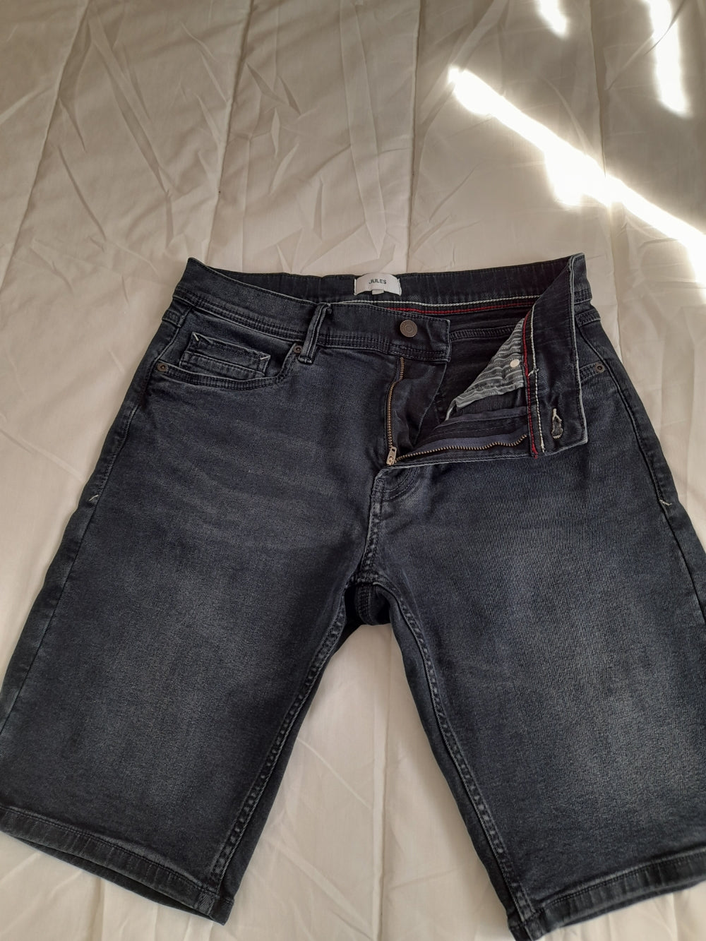 Bermuda  5 poches denim blue black