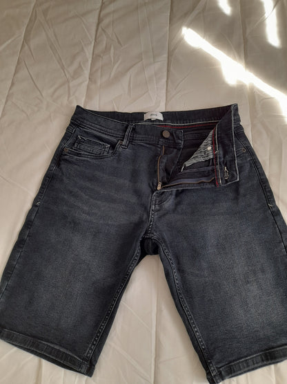 Bermuda  5 poches denim blue black
