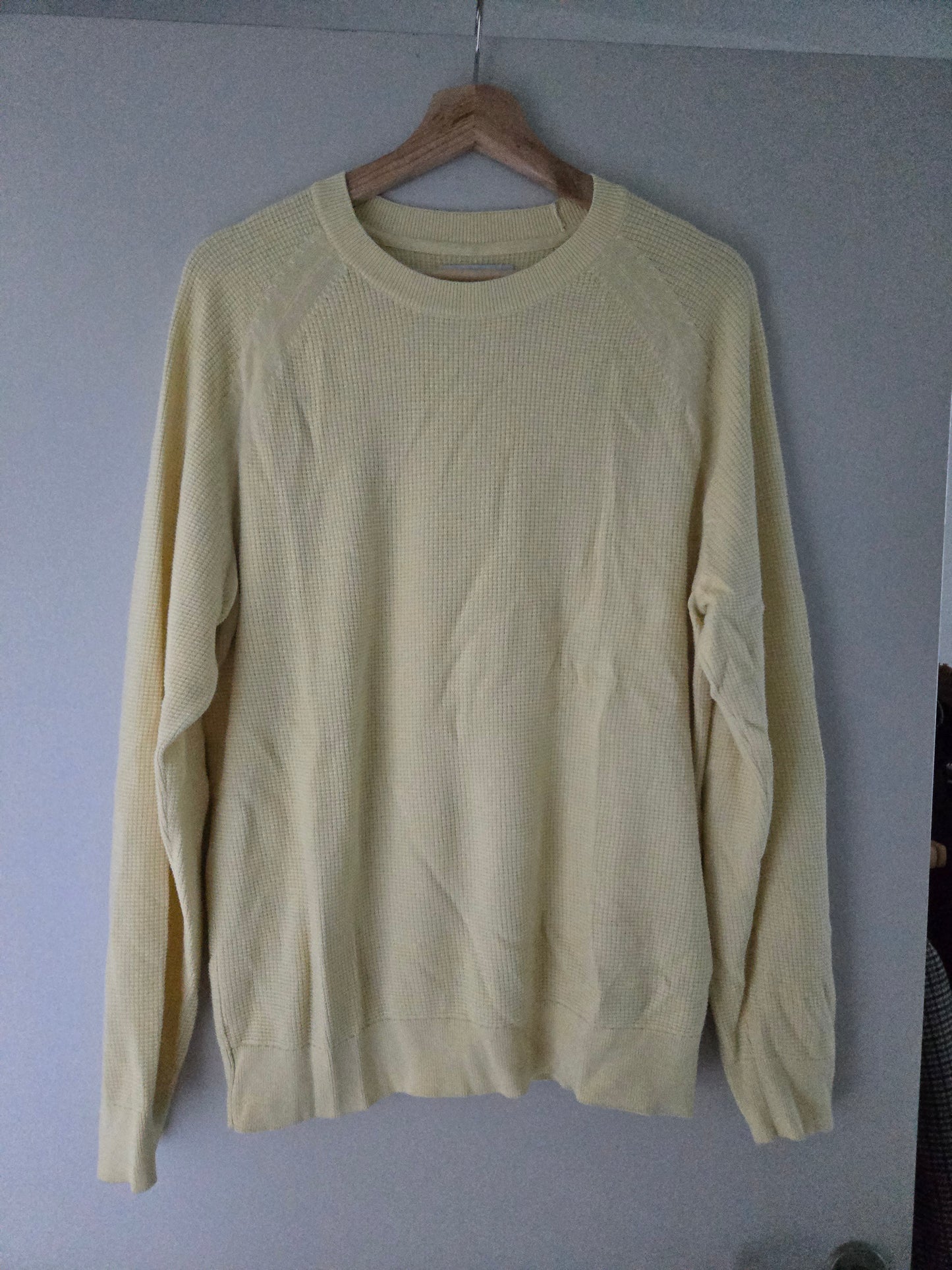 Pull à col rond en maille gaufrée