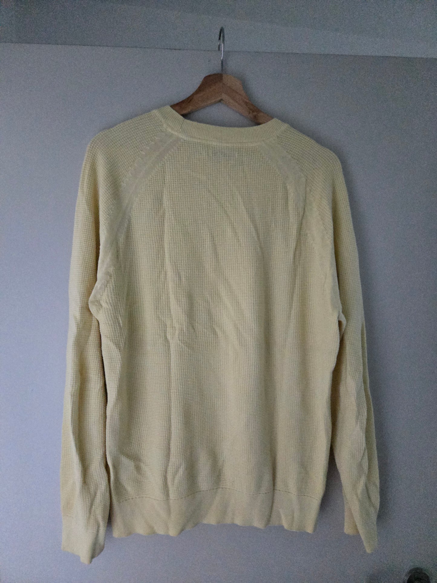 Pull à col rond en maille gaufrée