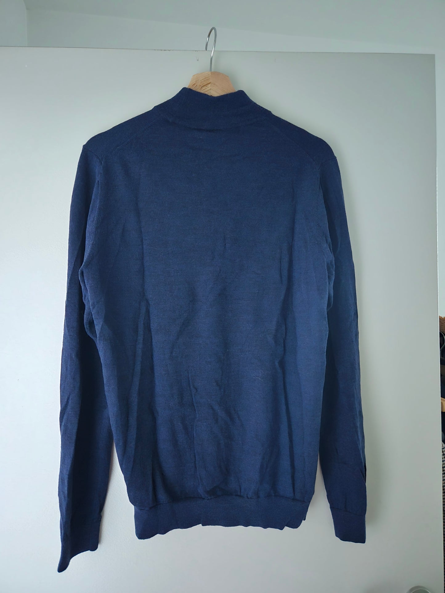 Pull col cheminée mérinos