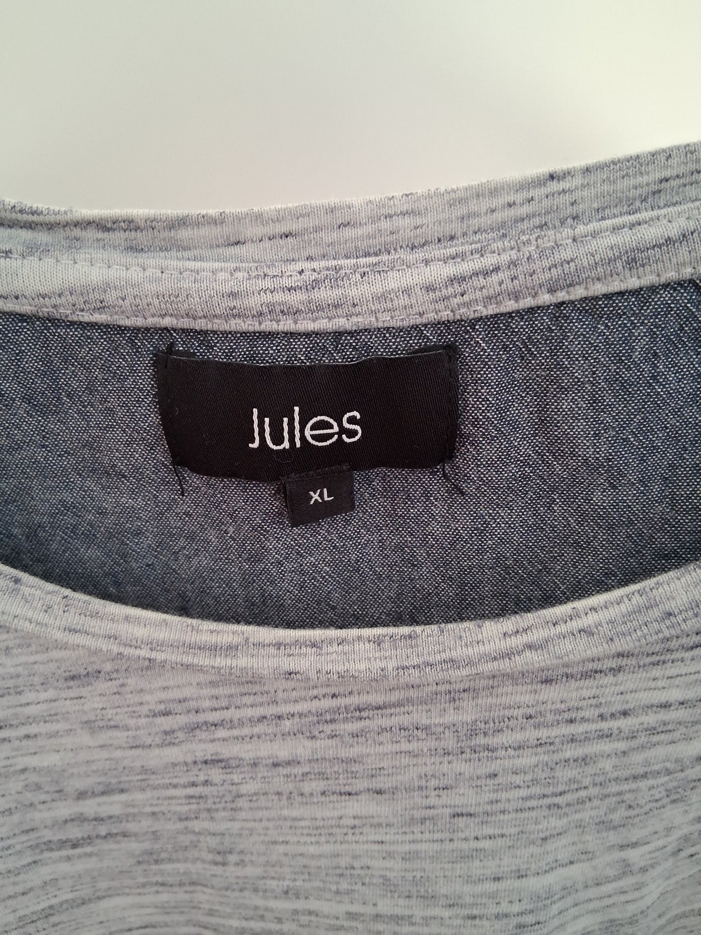 Tee shirt col rond maille flammée