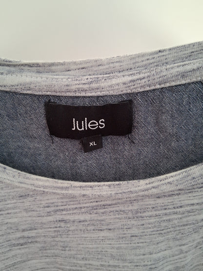 Tee shirt col rond maille flammée