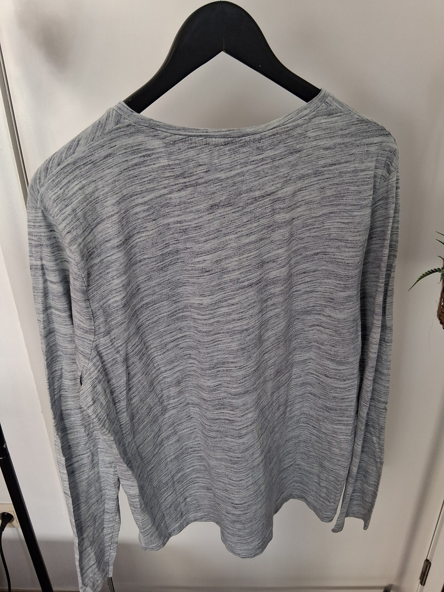 Tee shirt col rond maille flammée