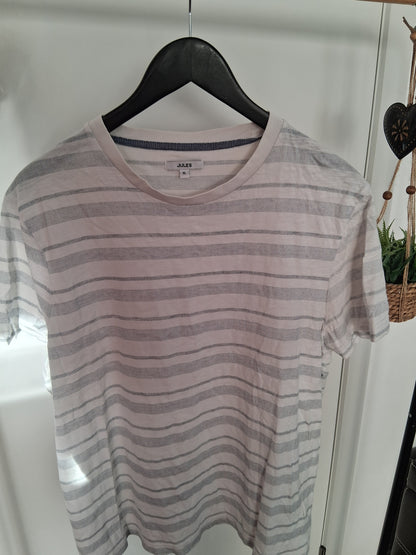 Tee-shirt print jacquard coton issu de l