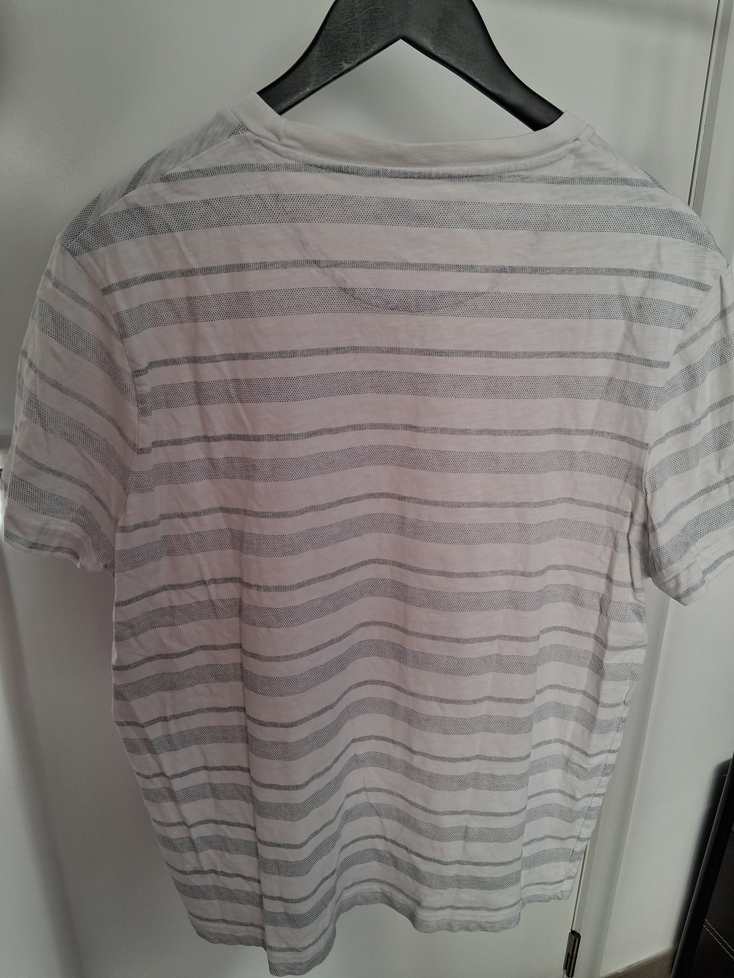 Tee-shirt print jacquard coton issu de l