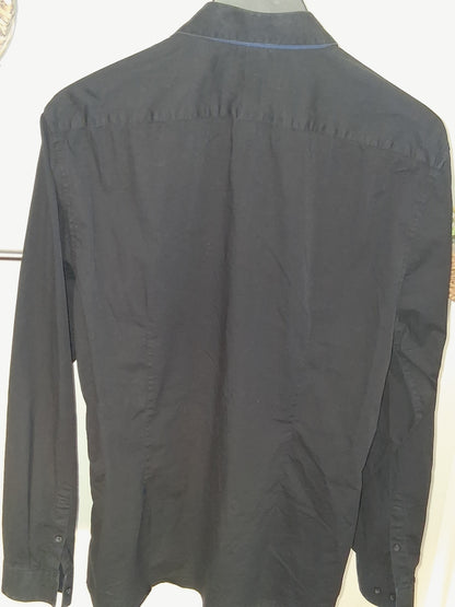 Chemise noire extra slim