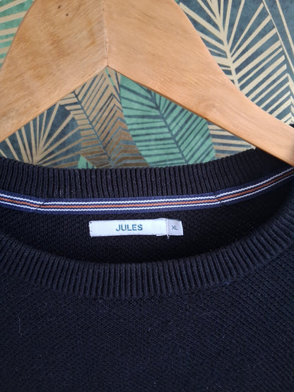 Pull col rond patch épaules