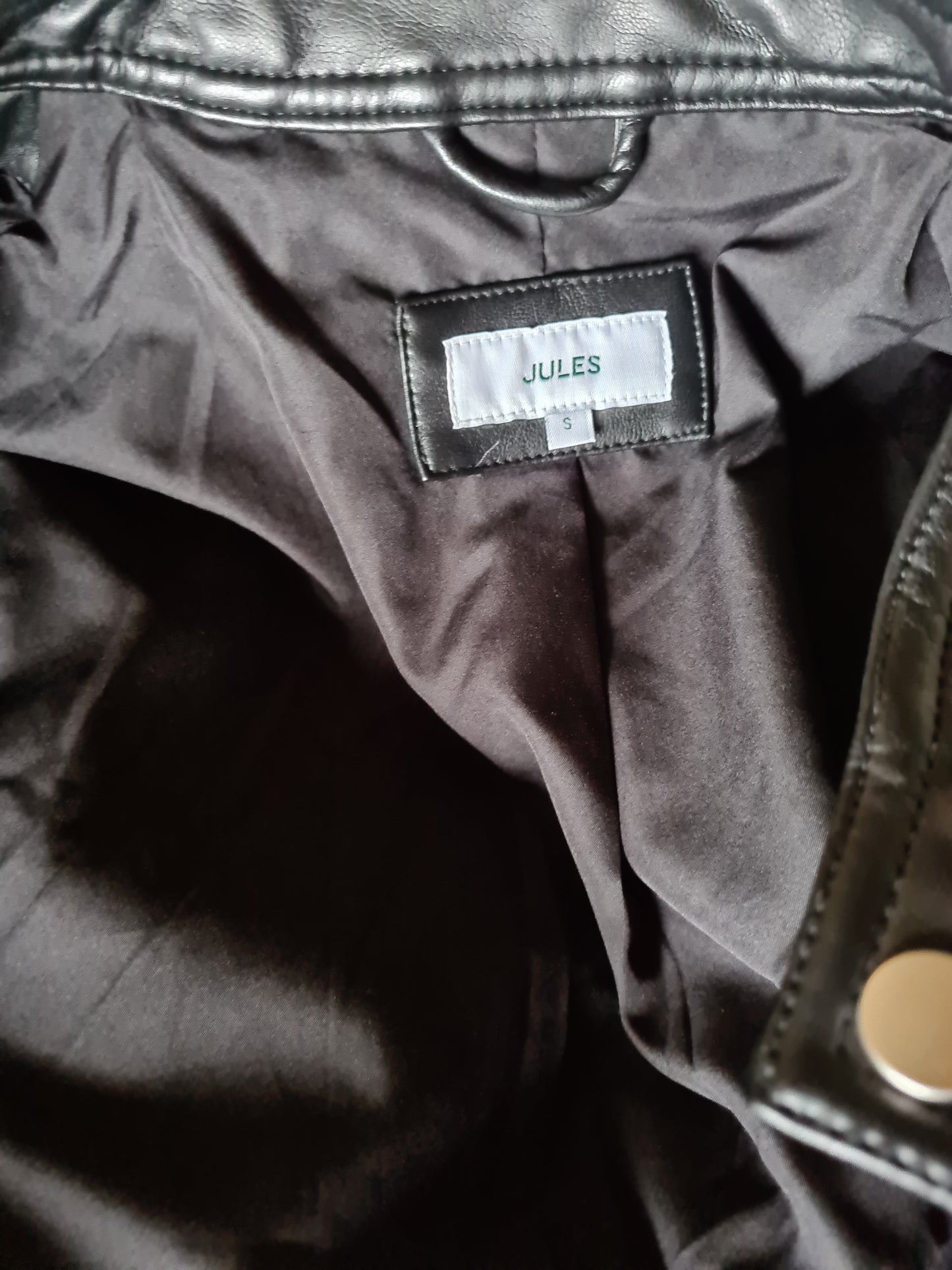 Blouson faux cuir esprit biker