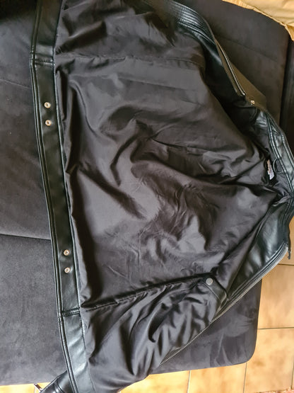 Blouson faux cuir esprit biker