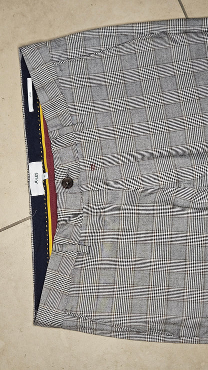 Pantalon chino à carreaux