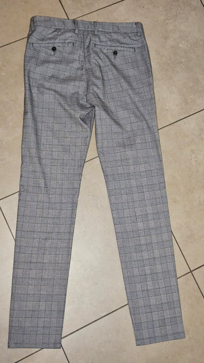 Pantalon chino à carreaux