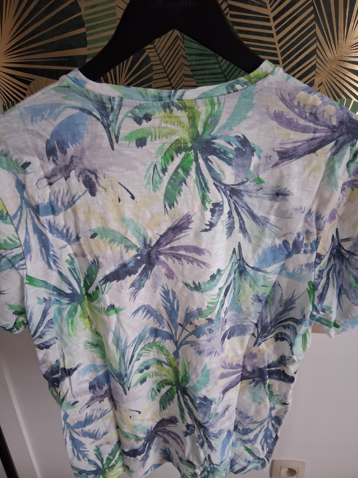 Tee shirt imprimé palmiers