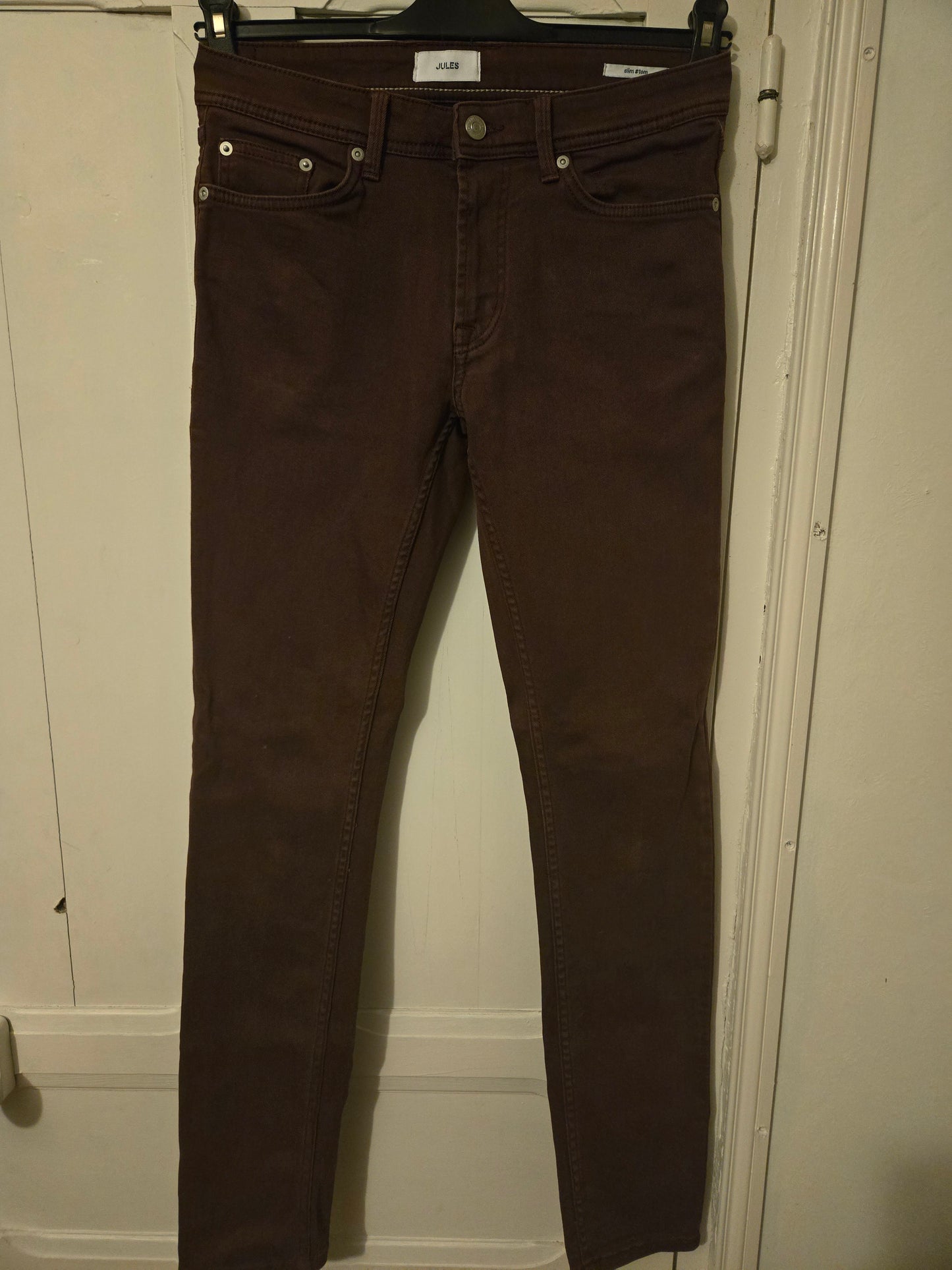 Pantalon 5 poches slim  délavé