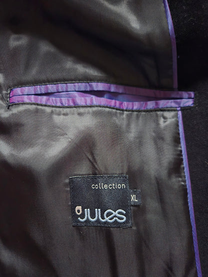 Manteau noir touché velour